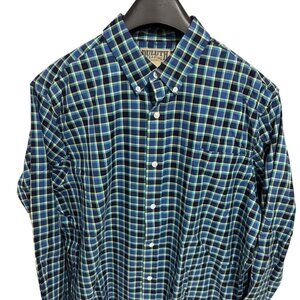 Duluth Trading Checkered Shirt Mens XL Plaid Button Down Long Sleeve